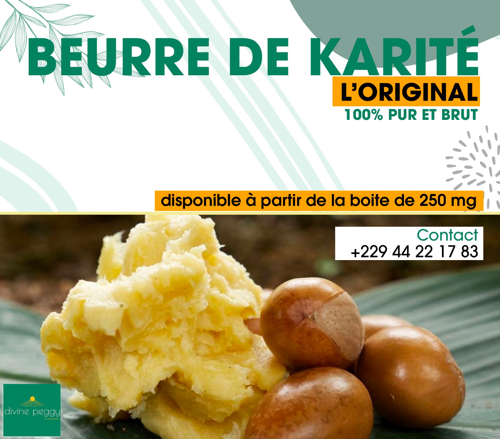 Beurre de karité naturel